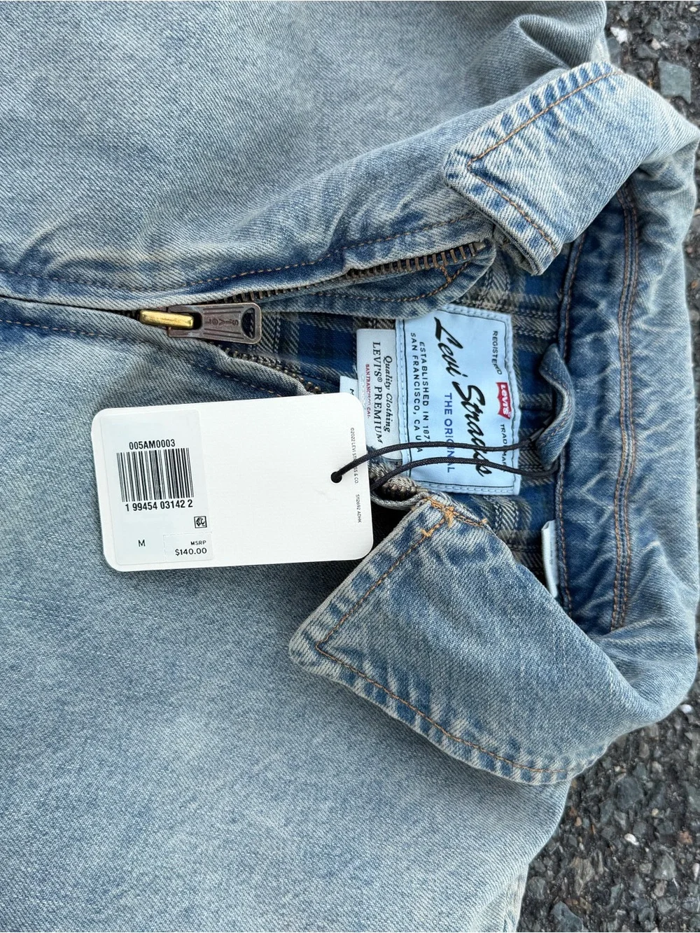Levi's Washed Light Green Bomber Jacket